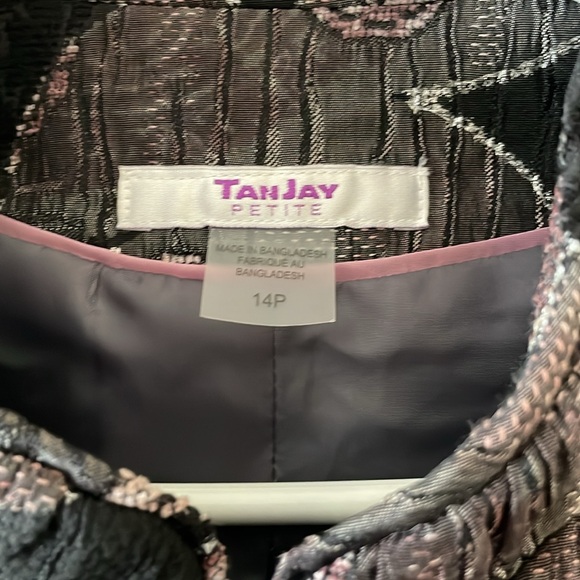 1990s style jacquard zip up jacket - Picture 4 of 9